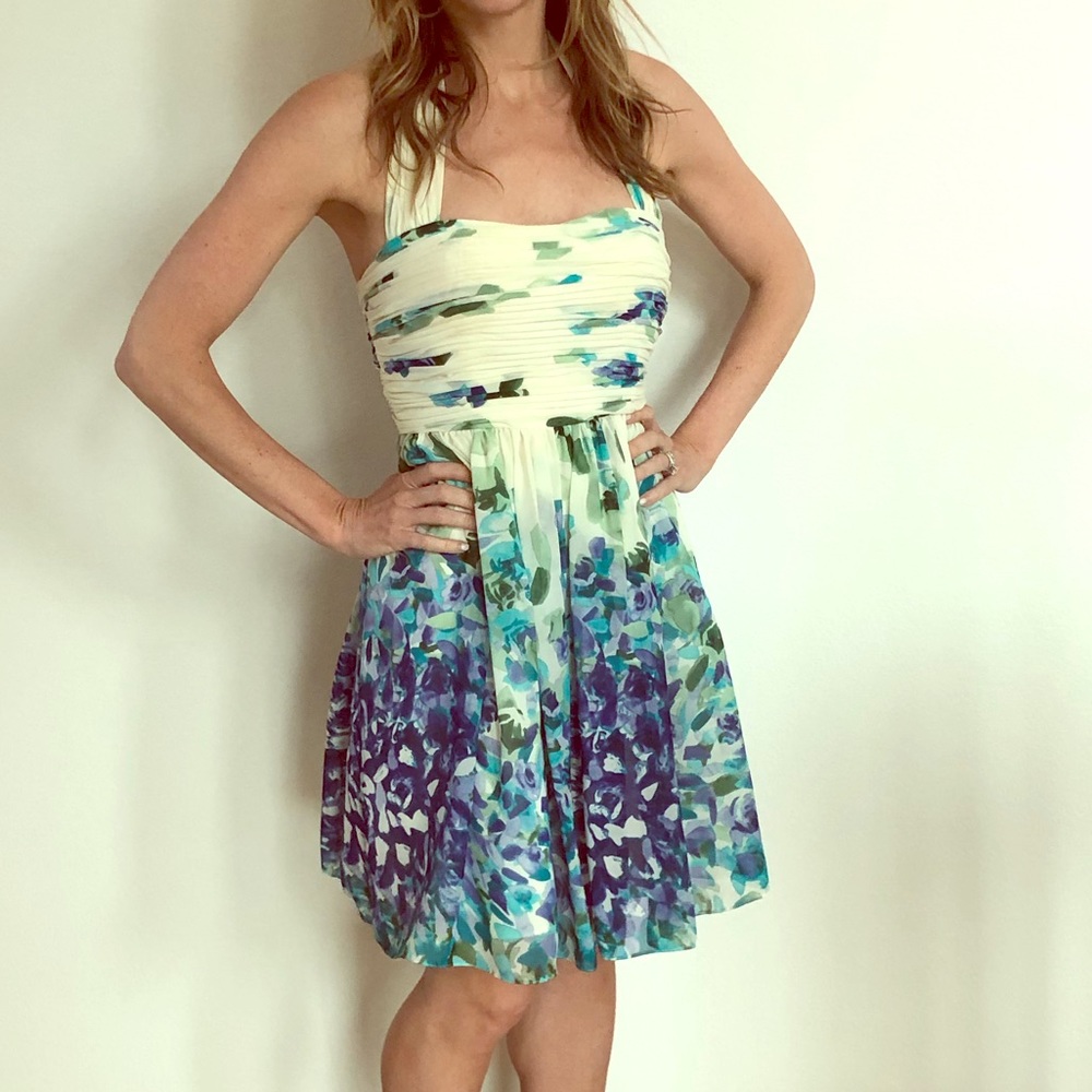 Nordstrom’s Adrianna Papell white flowered dress